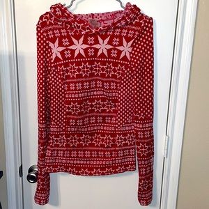 Unique Christmas sweater/hoodie/workout top • size M